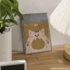 Beige cat-patterned PVC self-sealing bag packaging opp bag details Picture